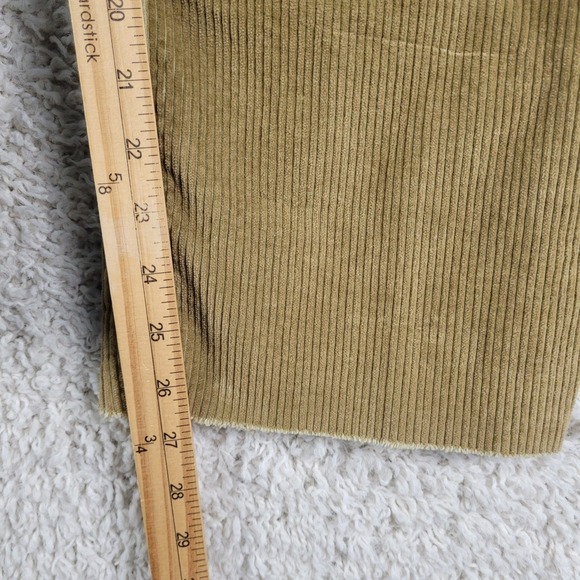 Levi's Corduroy Pants Mens 31x27 Tan Excellent Cutoff Raw Hem Casual 5-Pocket - Picture 7 of 14